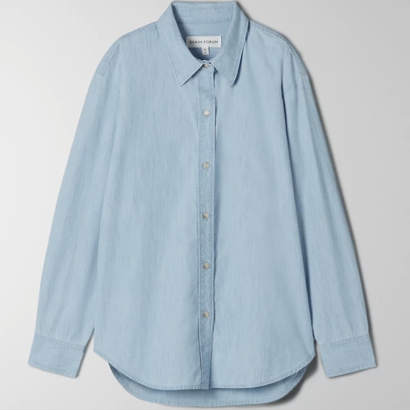 Aritzia Denim Forum Jane Longsleeve shirt - Picture 3 of 4